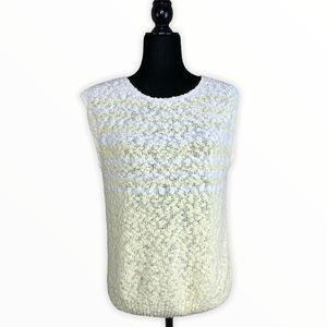 80’s Vintage Popcorn Knot Sleeveless Sweater